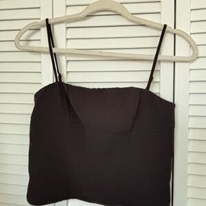 Peppermayo Black Eliana Crop Top